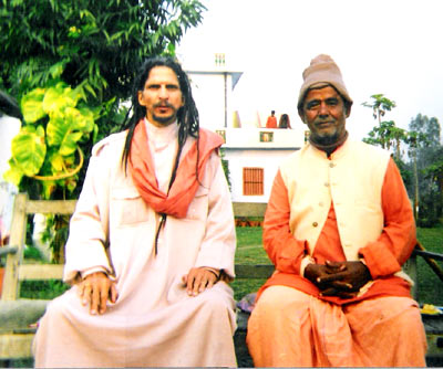 Mahatma Parmanandaji with Sri Gorakh Babaji