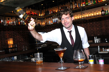 Jiri, the bartender at Taj President